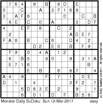 The Everyday SuDoku picture relating to Monster Sudoku Printable named The Day by day SuDoku